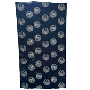 Meiji Period Japanese Indigo Katazome Cotton Fabric Crane Turtle BRKW1780
