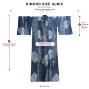 Japanese Men's Cotton Yukata Summer Kimono Basket Weave Pattern BRKW1761