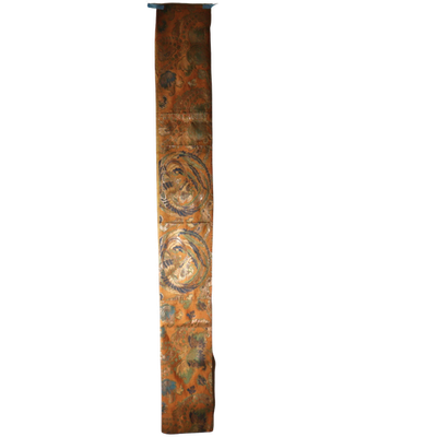 Antique Japanese Buddhist Kinran Brocade Temple Banner Dynamic Dragon Motif3