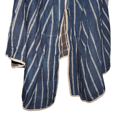 Japanese Antique Boro Kappa Rain Cape Indigo Cotton Kakishibu Paper Lined7