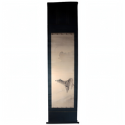 Japanese Silk Hanging Scroll Painting Oshu Nohara Wolf Awasebako2