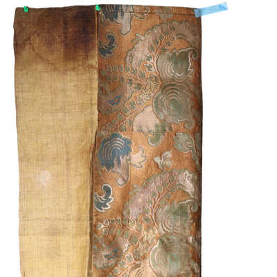 Antique Japanese Buddhist Kinran Brocade Temple Banner Dynamic Dragon Motif18