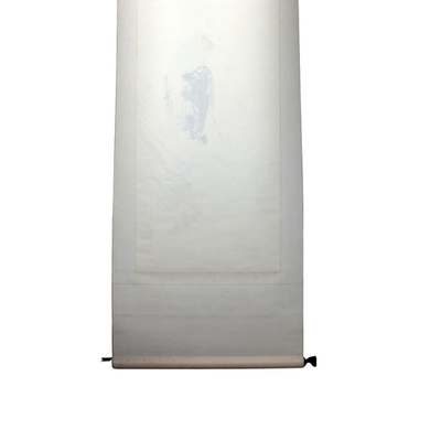 Japanese Antique Kakemono Hanging Scroll Hakuzosu White Fox Monk Paper Boxed16