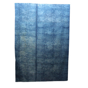 Antique Japanese Boro Indigo Cotton Cloth Katazome Phoenix Motif Futon Cover14