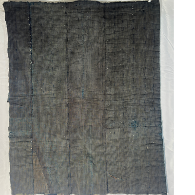 Antique Japanese Boro Kofu Thick Layered Cotton Indigo Textile Rug1