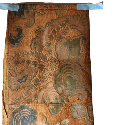 Antique Japanese Buddhist Kinran Brocade Temple Banner Dynamic Dragon Motif4