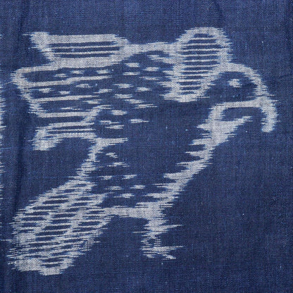 Japanese Antique Cotton Cloth Kasuri STRUCTURE Hawk design Boro Kimono BRKW98