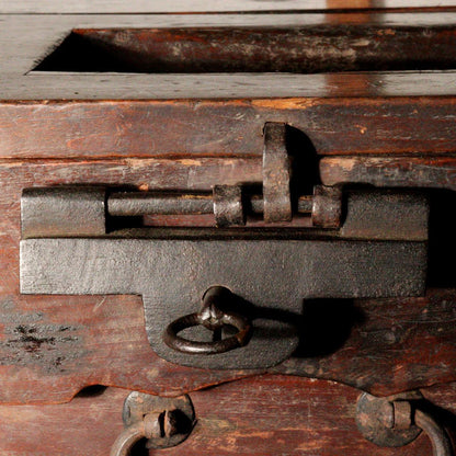 Japanese Antique wooden Money Box Zenibako Senryobako Tansu Chest drawer WBX221