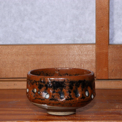 Japanese Antique Seto Mino ware Tea Bowl w / box PCP194