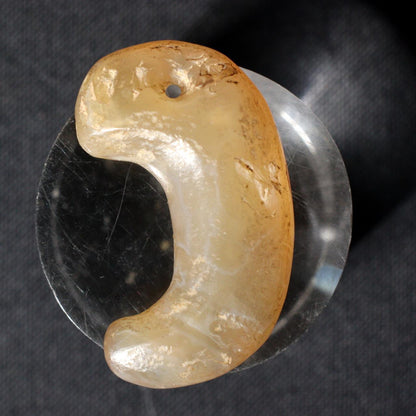 Japanese Treasure Antique Genuine Agate Magatama Kofun period Ancient MGTM42