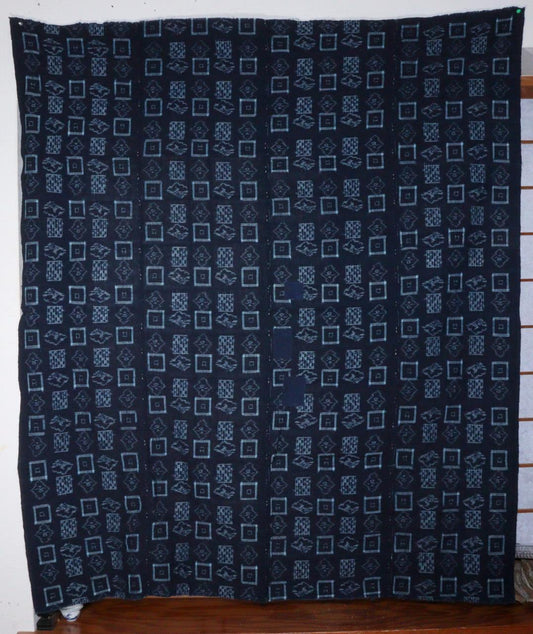 Japanese Fabric Kasuri 59 x 52 inches STRUCTURE Boro Kimono Cotton Cloth Textile