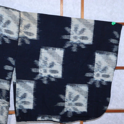 Japanese Cotton Cloth Kasuri STRUCTURE flower design Boro Kimono BRKW100