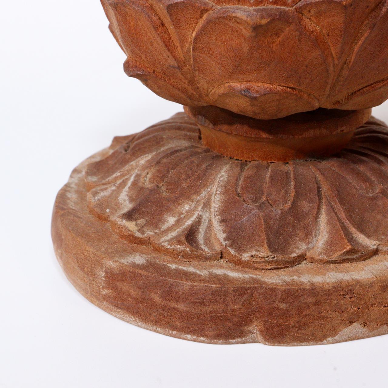 Japanese Antique wooden Kannon Bodhisattva buddha statue signed WB181