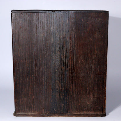 Japanese Antique wooden box Tansu chest of Drawers Edo - Showa Era WBX270