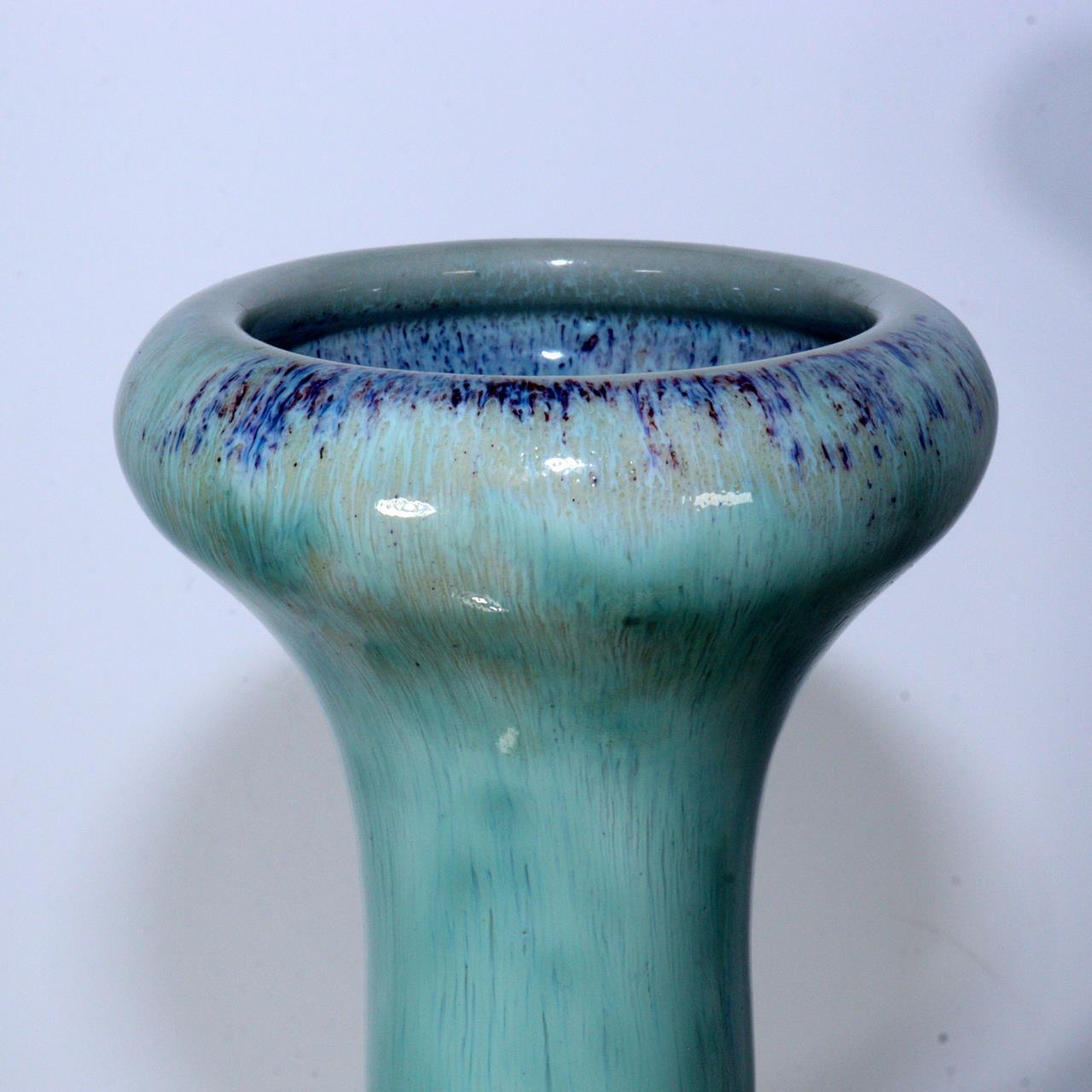 Japanese Glaze Flower vase Matsuyama Gaei porcelain vase signed w / box PV248