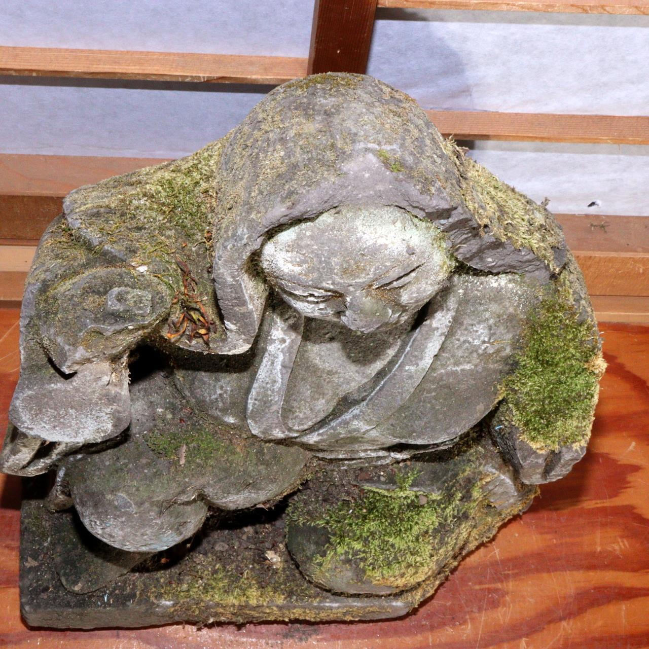 Japanese Antique Stone Buddha Dosojin Garden Ornament Seki butsu SDB110