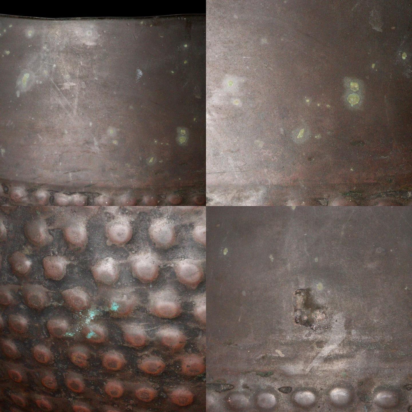 Japanese Antique Bronze temple Orin bell shaped Hibachi brazier Buddhism BOS799