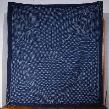 Vintage Sashiko Cotton cloth Rugs Thick Mats embroidery Boro Japanese BRKW94