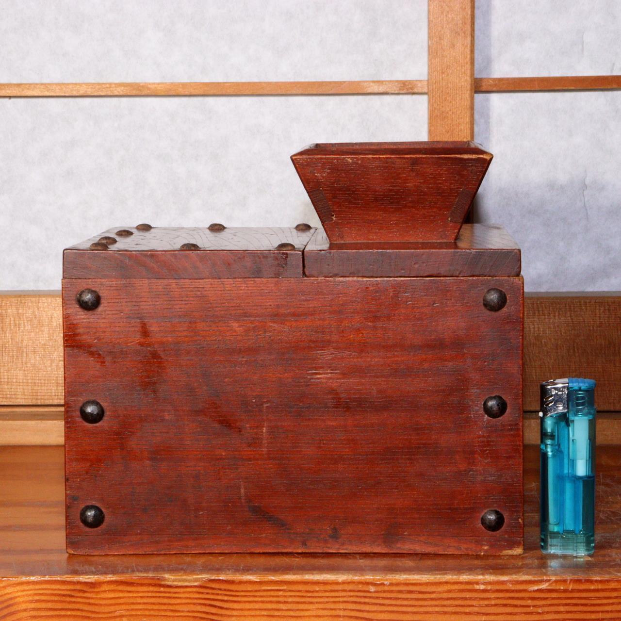 Japanese wooden small Money Box Zenibako Senryobako Tansu Chest WBX226