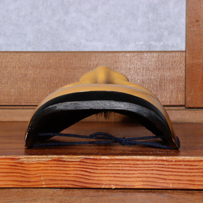 Japanese wooden Enmei kanja (延命冠者) Noh mask signed chujo okina MSK466