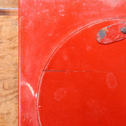 Japanese Antique Red Lacquered wooden hanging lantern Andon Lamp VG260