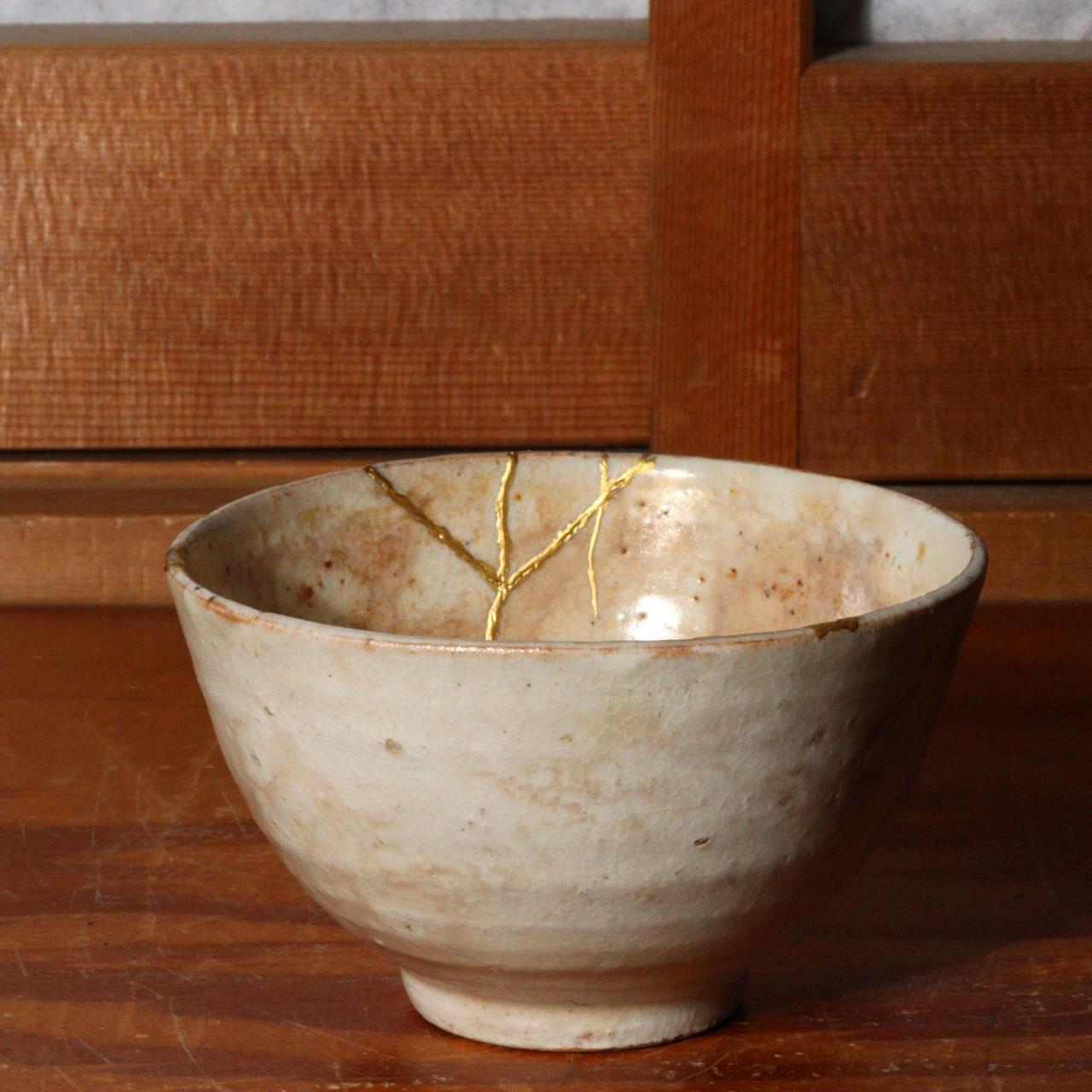 Japanese Kintugi Kohiki pottery Tea Bowl Fumi Kitamura Korea Josen Buncheong