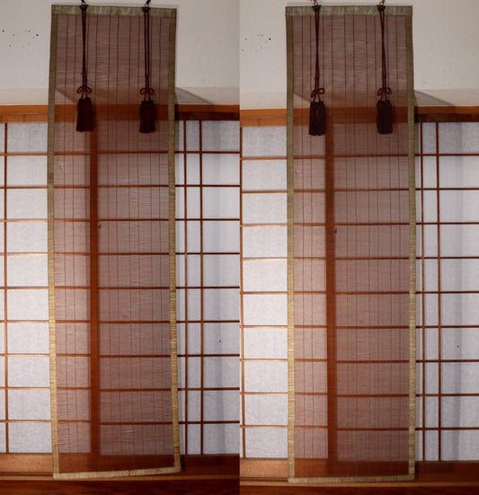 Sudare 2 pieces Bamboo screen Sudare hanging Curtains Ozashiki VG311