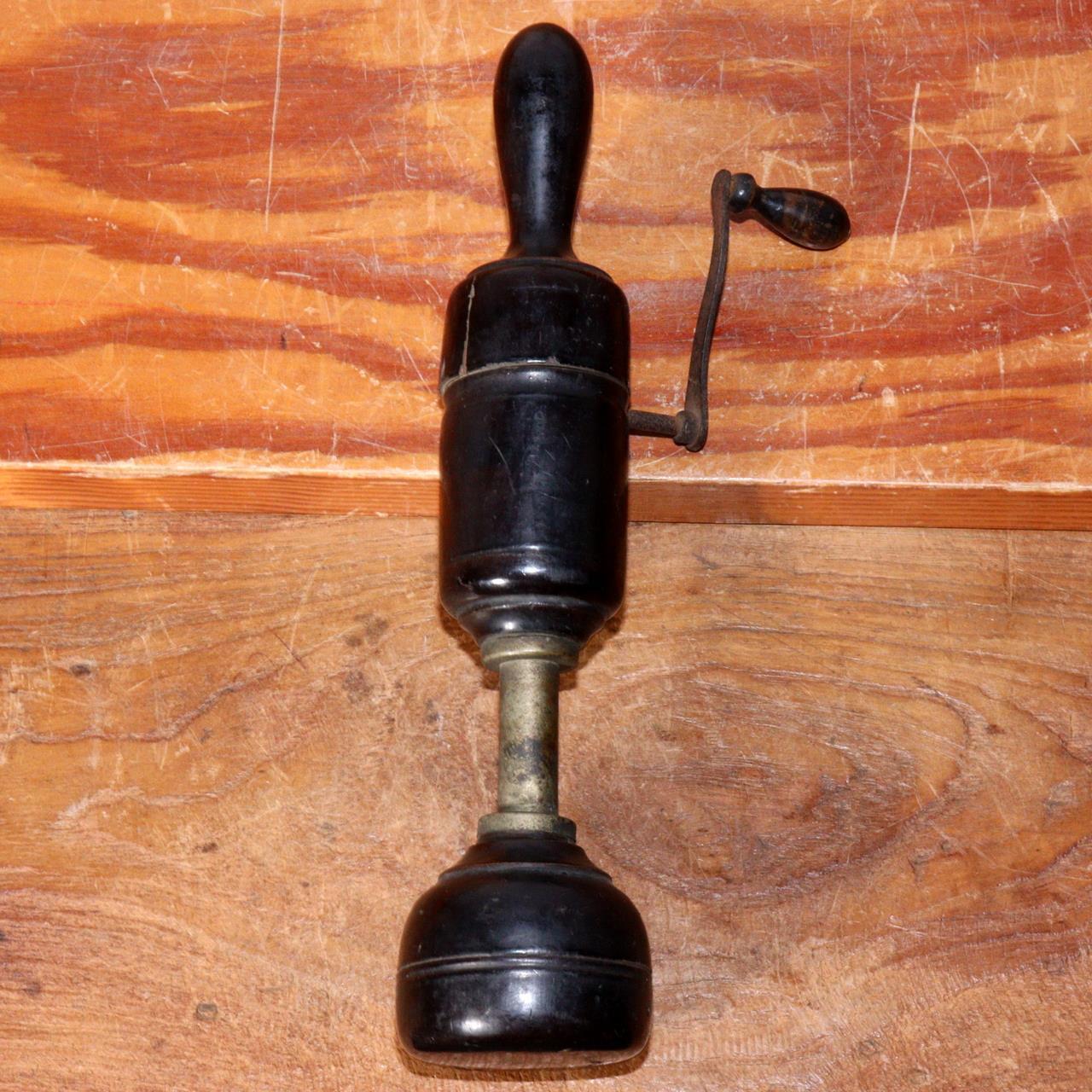 Japanese Vintage Wooden Hand Crank Vibrator Massager Manual Showa stylish VG339