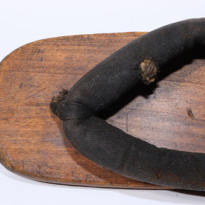 Antique Ice skating shoes wooden Geta Clogs Skates Japanese blacksm Signed WO376