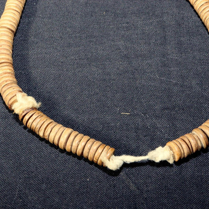 Japanese Antique wooden Long Juzu Buddhist prayer beads Bushi Temple BT204