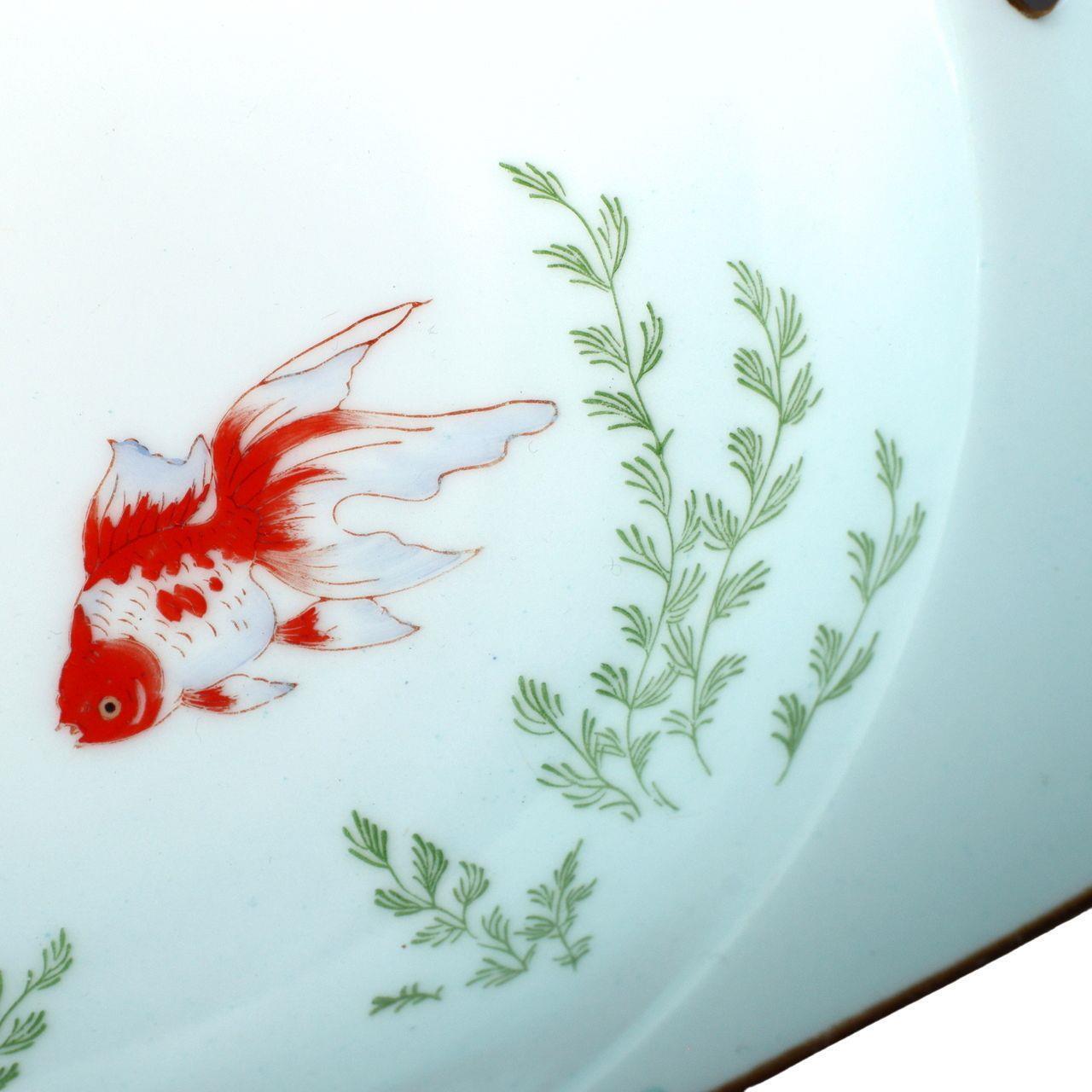 Old Noritake RC Bowl Hand-Painted Goldfish Design Nippon Toki Kaisha Mark PCP211