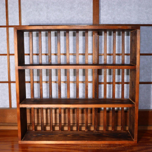 Japanese wooden decorative Shelf Soba choko display board stand WO311 -2