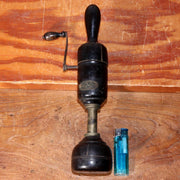 Japanese Vintage Wooden Hand Crank Vibrator Massager Manual Showa stylish VG339
