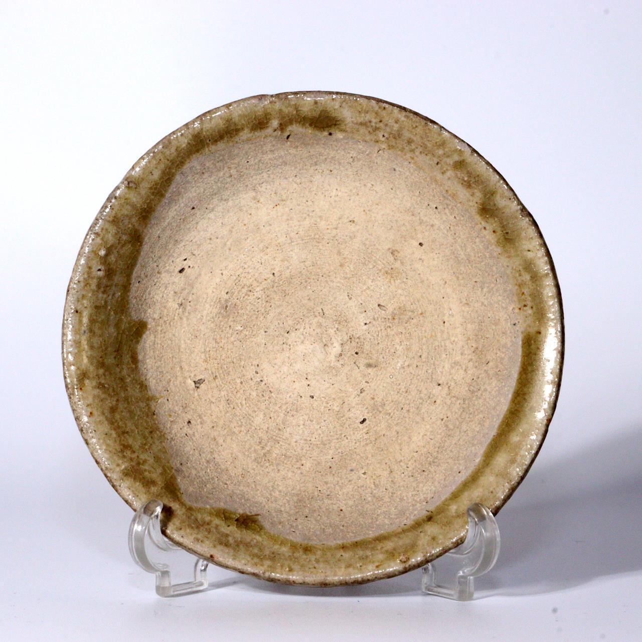 Japanese Antique Seto ware Small Plate sakazuki Yamahai Kamakura Period PCP218