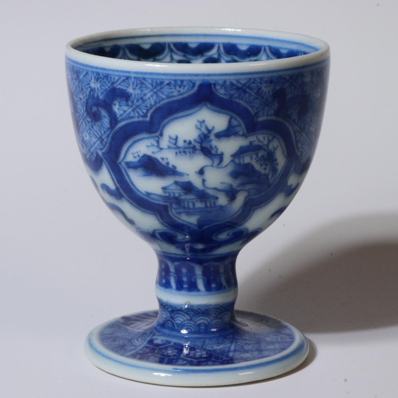 Japanese Antique Koto ware Two Cup pottery Ceramics Signed Beku-hai Box PCP221