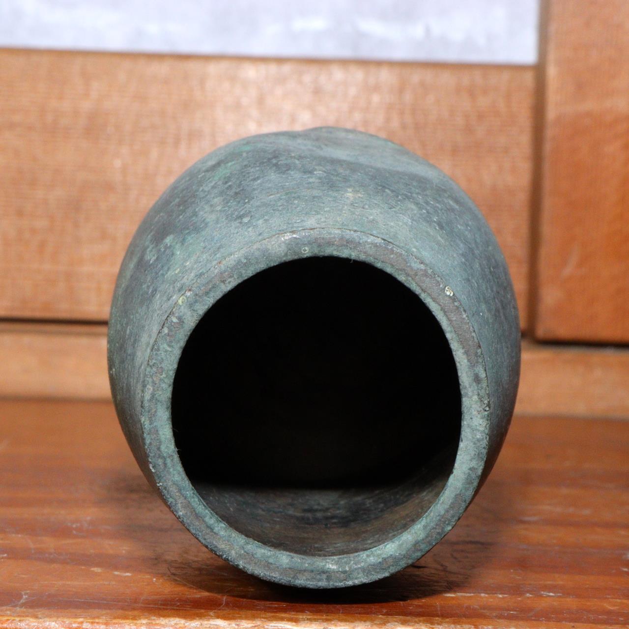 Japanese Bronze Vase Vintage Handmade Art Piece BV501