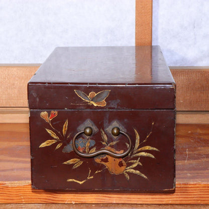 Japanese wooden Makie box suzuri Inkstone Tray Obon set WBX235