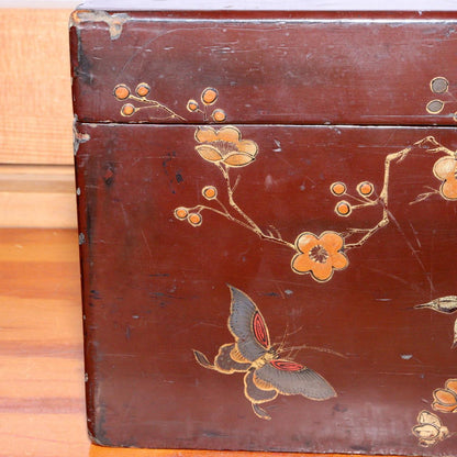 Japanese wooden Makie box suzuri Inkstone Tray Obon set WBX235