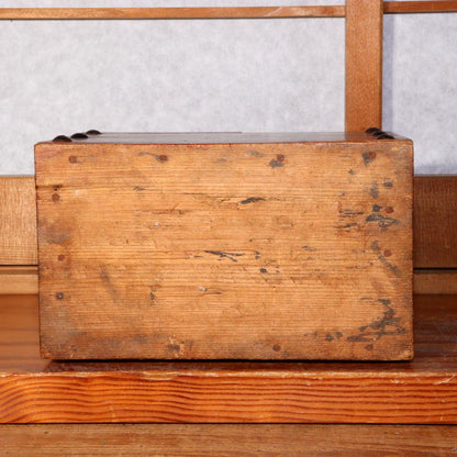 Japanese wooden small Money Box Zenibako Senryobako Tansu Chest WBX226