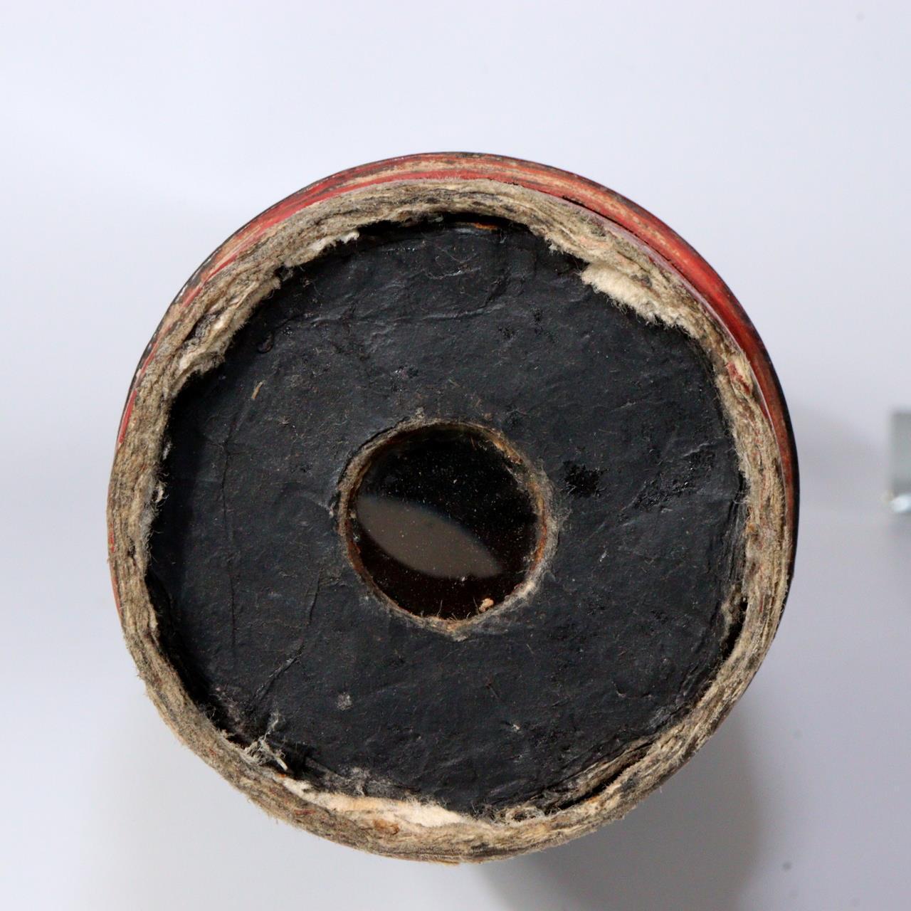 Japanese Antique Black lacquer Telescope Ikkanbari Spyglass Samurai Meiji VG358