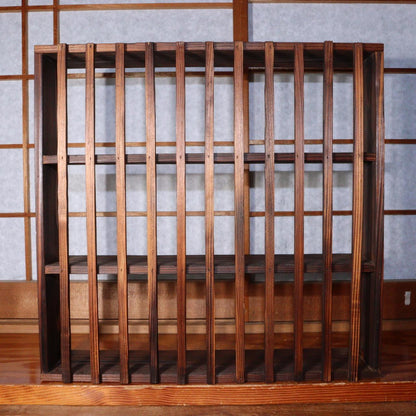 Japanese wooden decorative Shelf Soba choko display board stand WO311 -1