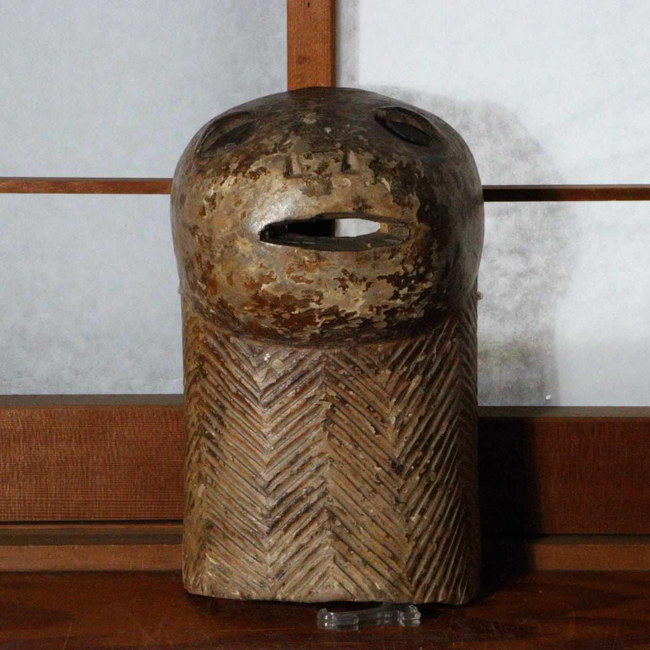 Authentic Chokwe Tribal Mask from the Congo Symbol of Ancestry and Tradition
