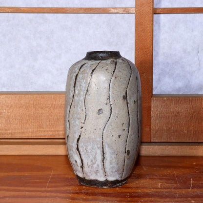 Japanese Pottery Ceramic Vase Contemporary art signed Tamba ware PV219