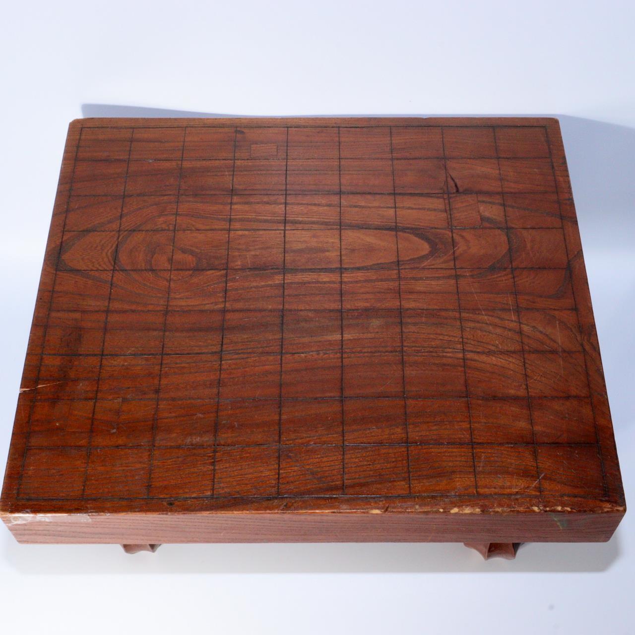 Japanese Vintage wooden shogi piece Go game boards Igo Chess WO347