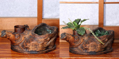 Japanese wooden Natural wood Tree roots vase Tobacco tray bon Ornament WO314