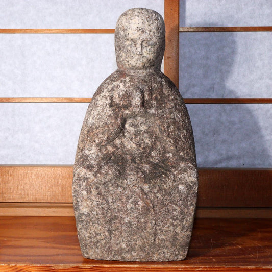 Japanese Stone Buddha Jizo Bosatsu Seki butsu Garden Ornament SDB107