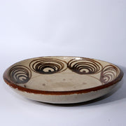 Japanese Antique Ko Seto ware Umanome Zara Horse eye plate Porcelain Edo PCP226