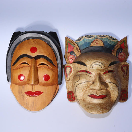 Handcrafted Wooden Masks from Andong Hahoe Village Korea MSK498