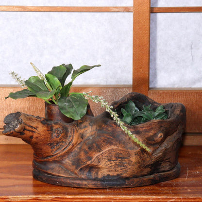 Japanese wooden Natural wood Tree roots vase Tobacco tray bon Ornament WO314