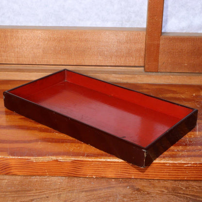 Japanese wooden Makie box suzuri Inkstone Tray Obon set WBX235